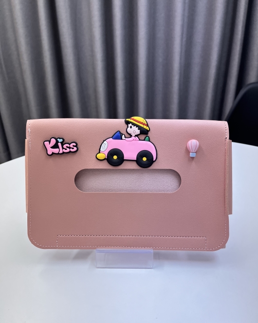Girl Car Tissue Box Pink