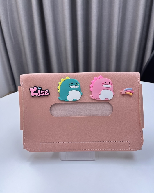 Dinosour Kiss Tissue Box Pink
