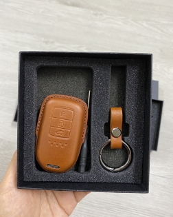 Honda 3 buttons leather keycase