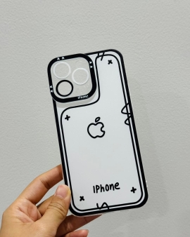 3D White Apple iPhone Cover