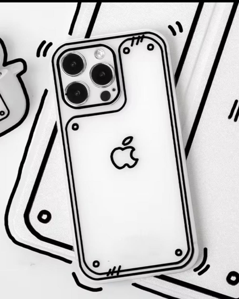 3D White iPhone Cover