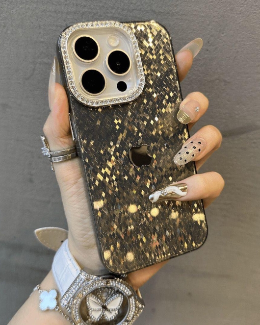Black Glitter iPhone Cover
