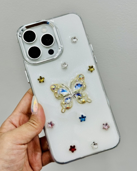 Butterfly White iPhone Cover