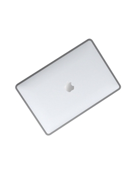 Clear Transparent Black Border MacBook Cover