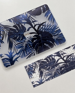 Blue Leaf MacBook Cover