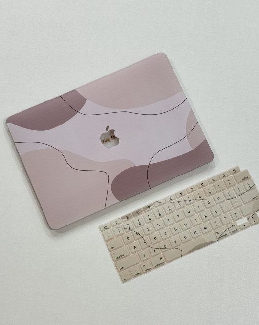 အညိုလှိုင်းတွန့် MacBook Cover