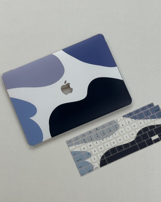 အပြာလှိုင်းတွန့် MacBook Cover