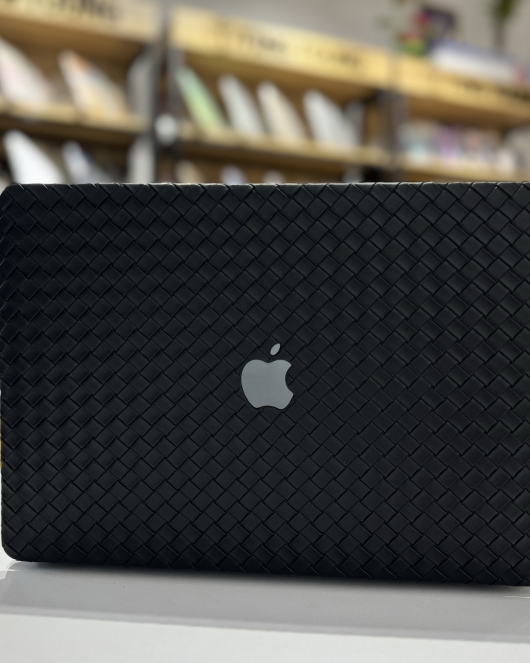 Leather Black Macbook Cover