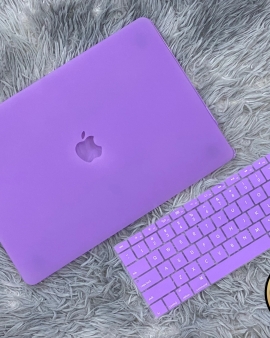 Clear Purple MacBook Cover