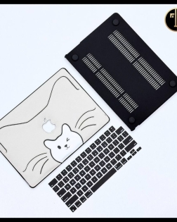 Leather Cat Macbook Cover