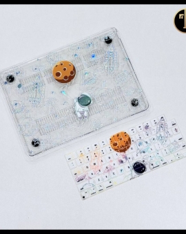 Clear Rocket Macbook Cover