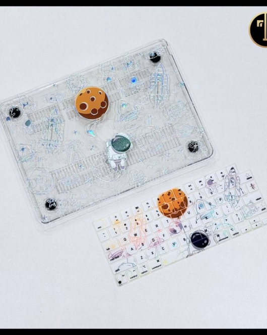 Clear Rocket Macbook Cover