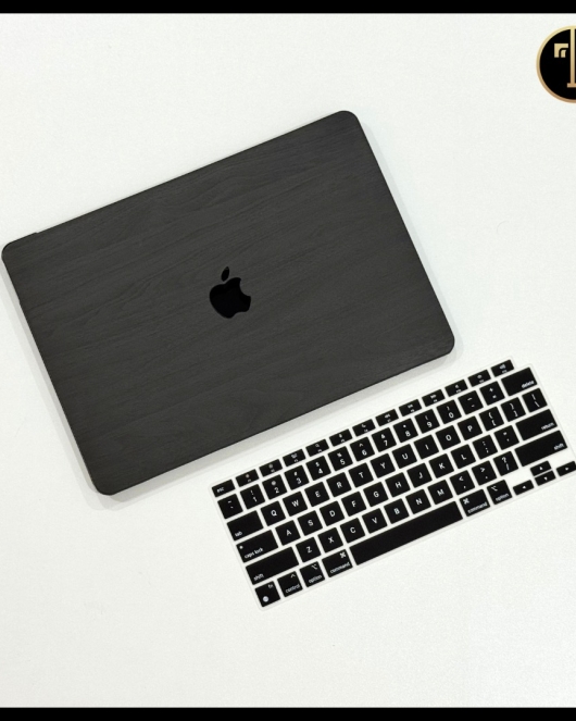 Wooden Black MacBook Cover