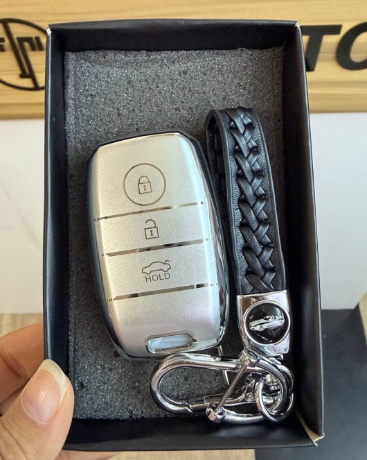 Kia 3 Silver Line Keycase