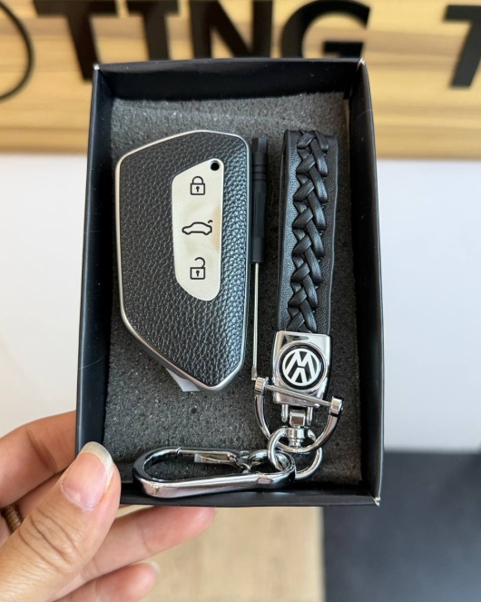 VW Ev Leather Tpu keycase